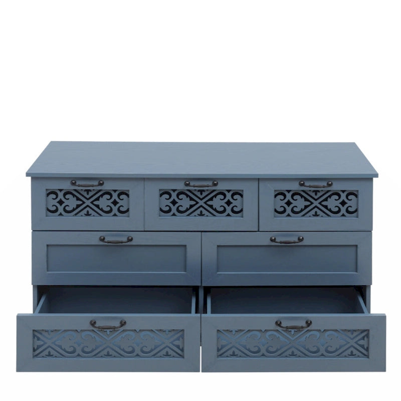 7 Drawer Cabinet, American Furniture, Suitable for Bedroom, Living Room, Study