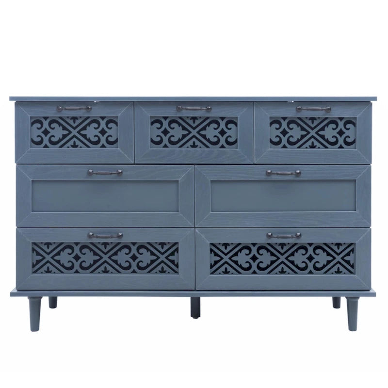 7 Drawer Cabinet, American Furniture, Suitable for Bedroom, Living Room, Study