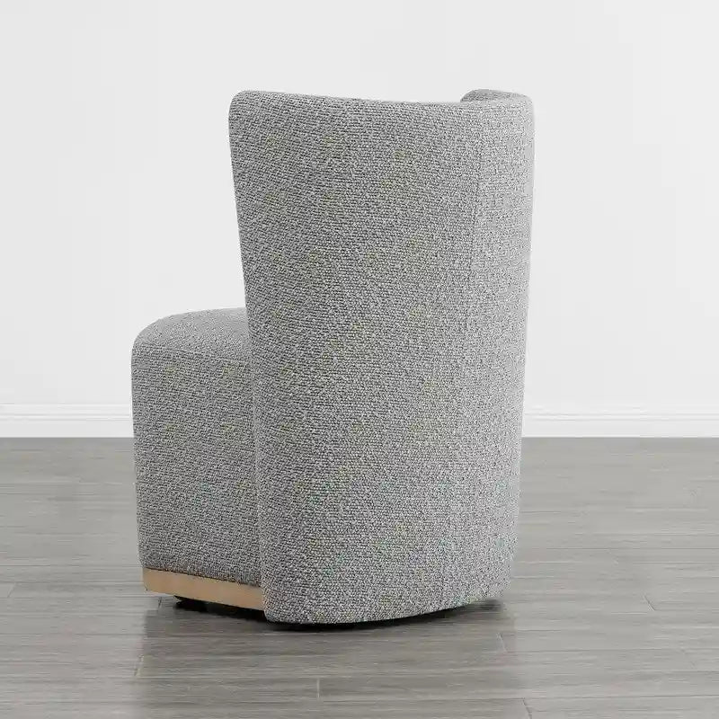Brian Modern Dining Chairs with Casters&Wood Base Set of 2