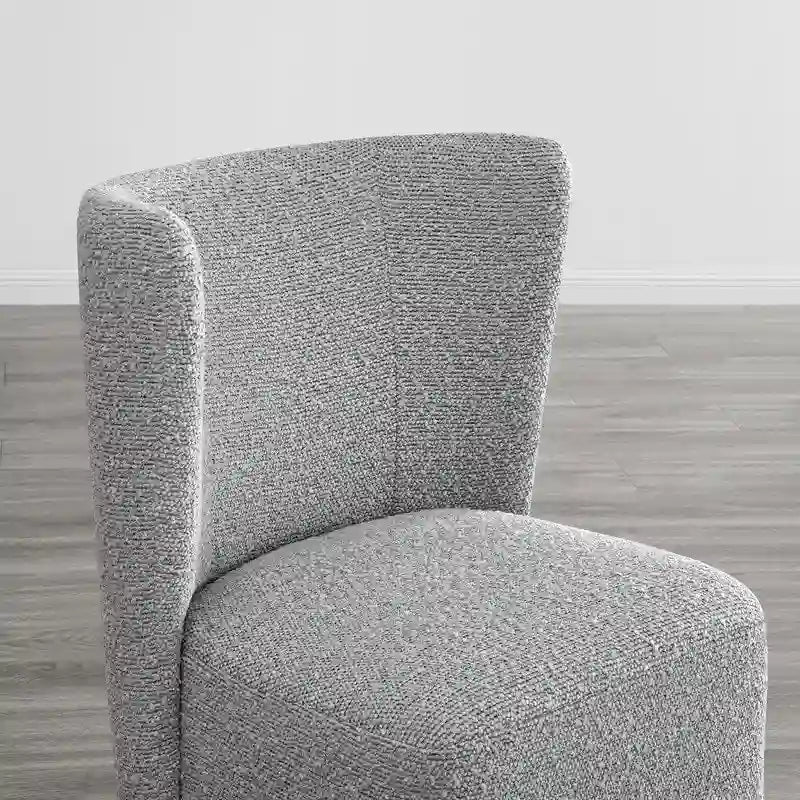 Brian Modern Dining Chairs with Casters&Wood Base Set of 2