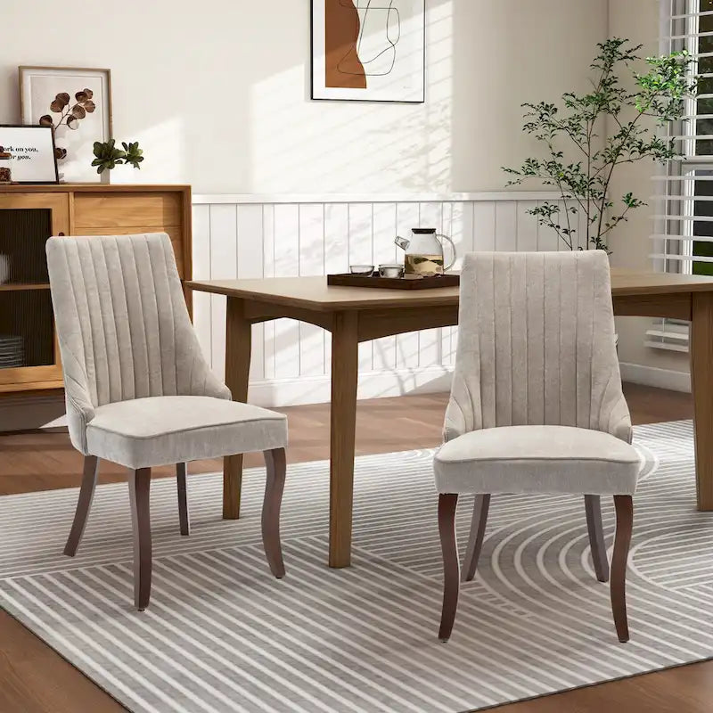 Upholstered Dining Side Chair Accent Chair Set of 2)
