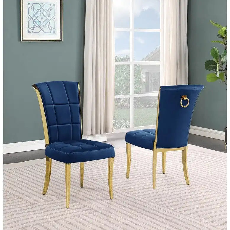 Best Quality Furniture D321-SC324-7 Dining Set with 78 White Marble Top