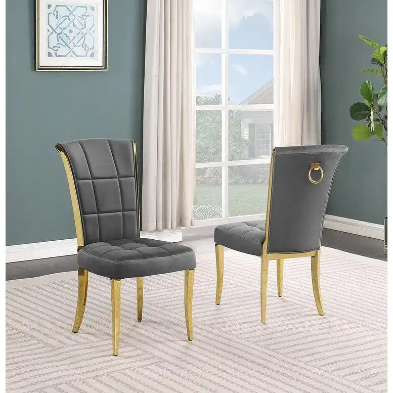 Best Quality Furniture D321-SC324-7 Dining Set with 78 White Marble Top