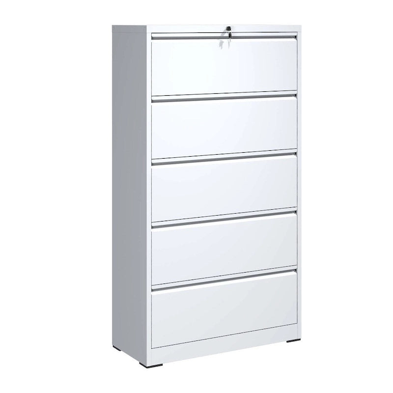 5 Drawer Lateral File Cabinet with Lock, for Legal/Letter/A4/F4 Size