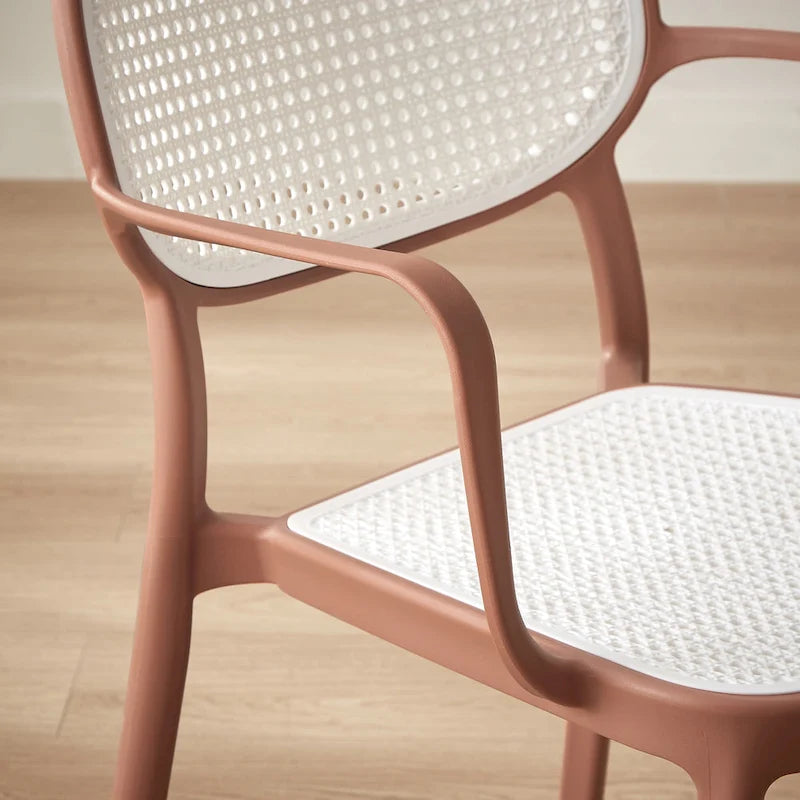 Art Leon Set of 2 Modern Stackable Indoor or Outdoor Dining Chair