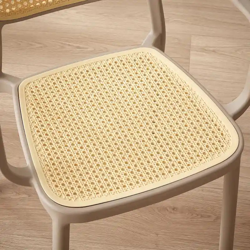 Art Leon Set of 2 Modern Stackable Indoor or Outdoor Dining Chair