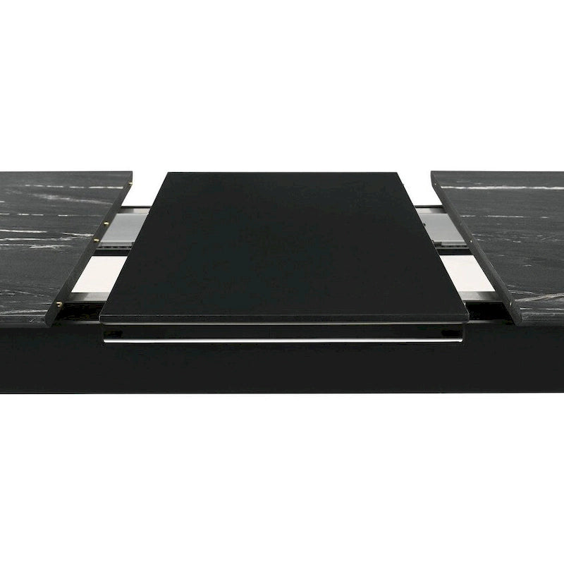 Bellingham Black Dining Table with Self-Storing Extension Leaf