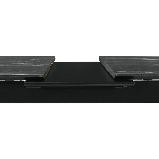 Bellingham Black Dining Table with Self-Storing Extension Leaf