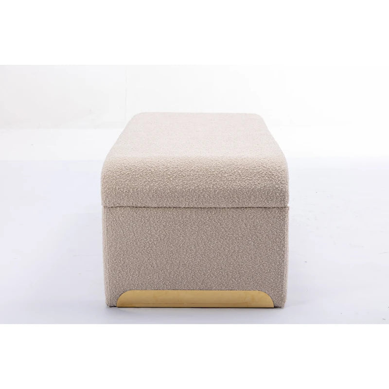 Bench With Gold Metal Legs