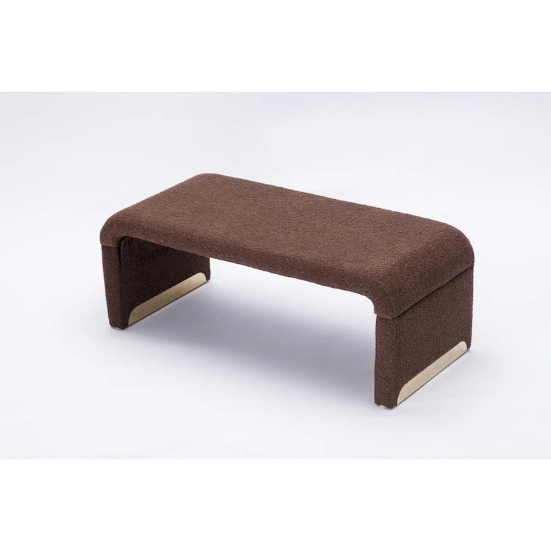 Bench With Gold Metal Legs