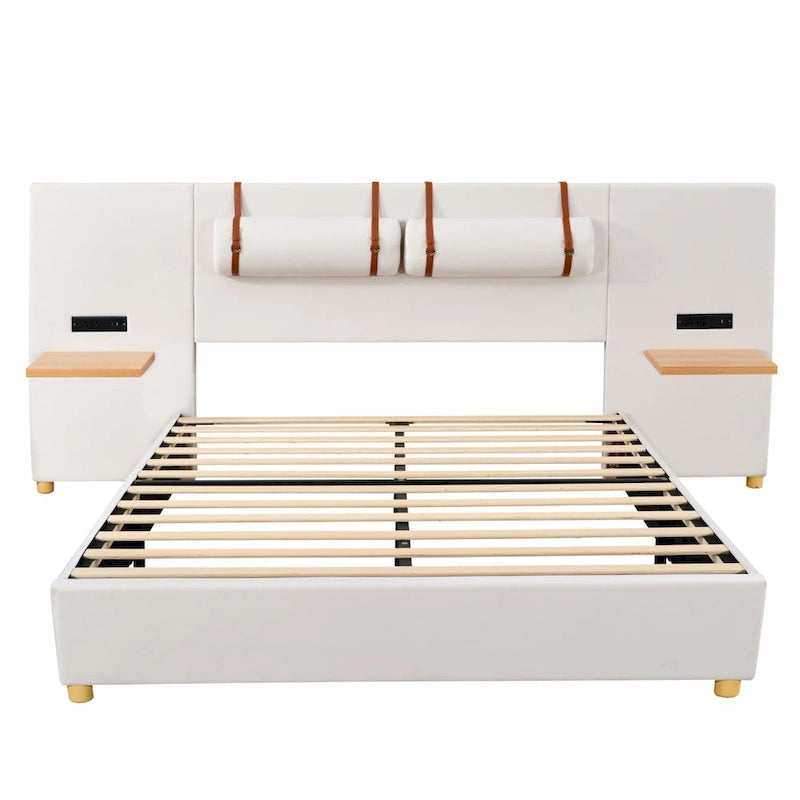 Queen Upholstered Platform Bed
