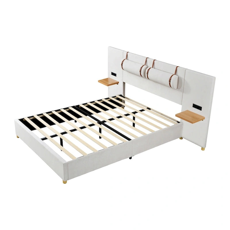 Queen Upholstered Platform Bed