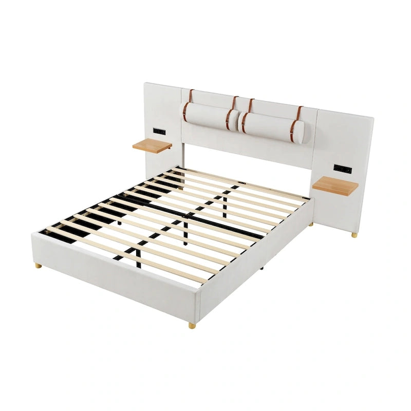 Queen Upholstered Platform Bed