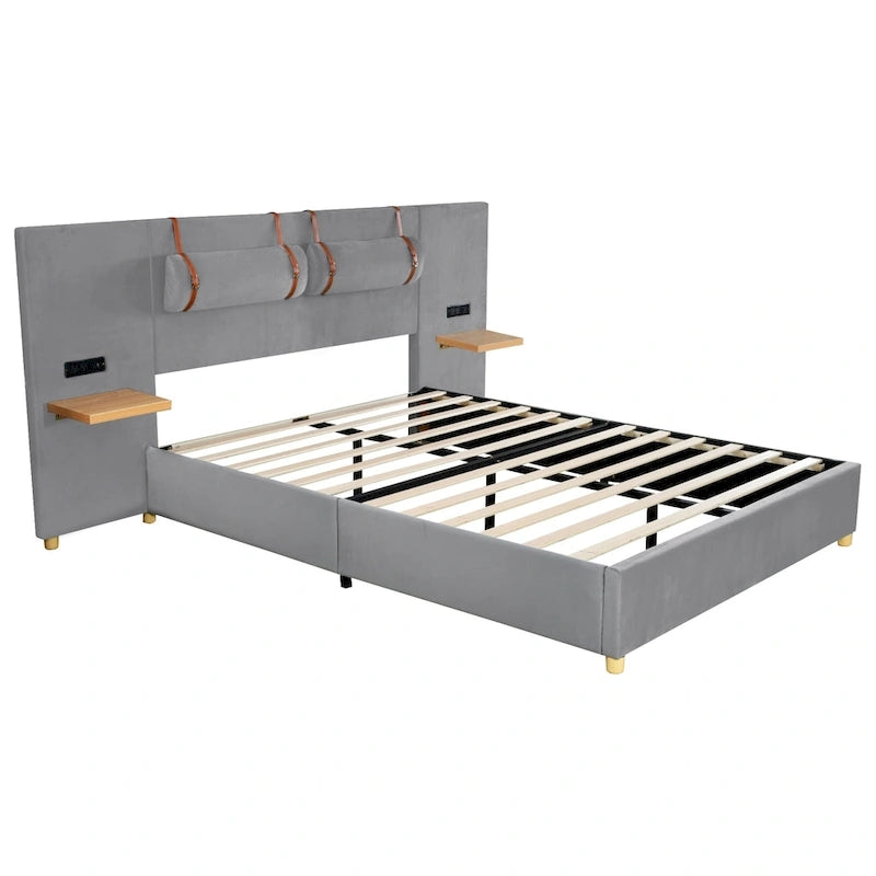 Queen Upholstered Platform Bed
