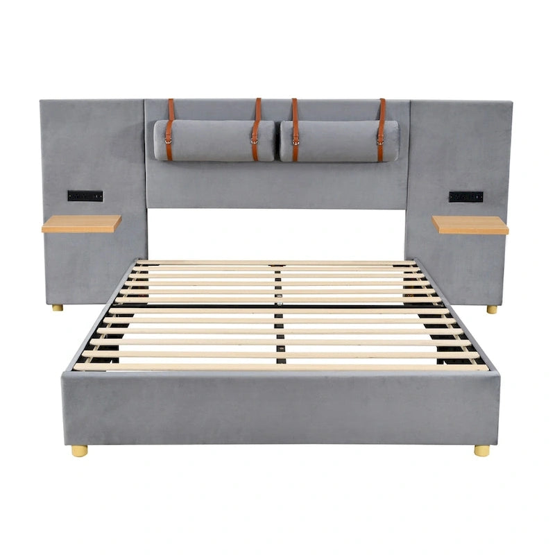 Queen Upholstered Platform Bed