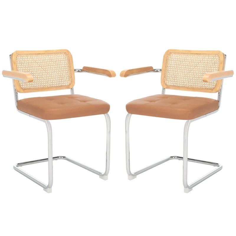 SAFAVIEH Home Coralia 19-inch Dining Arm Chair [SET of 2] - 26Wx22Dx34H